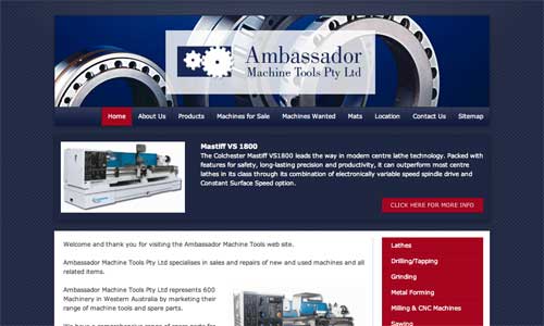 Ambassador Machine Tools Website