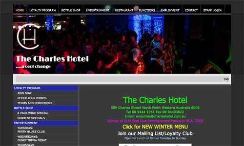 The Charles Hotel Website