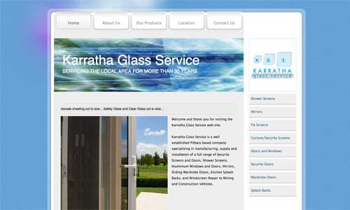 Karratha Glass Service Website