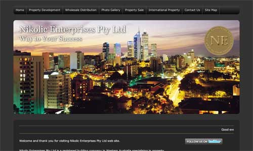 Nikolic Enterprises Website