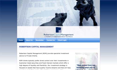 Robertson Capital Management Website