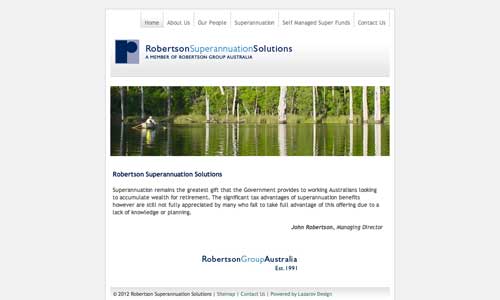 Robertson Superannuation Solutions Website